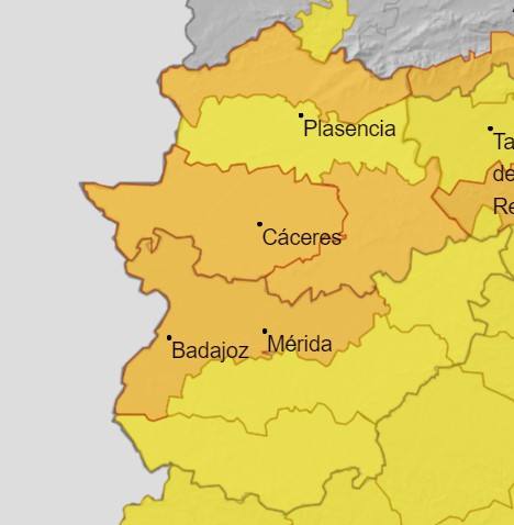 Avisos activos para hoy martes 13 de diciembre. 