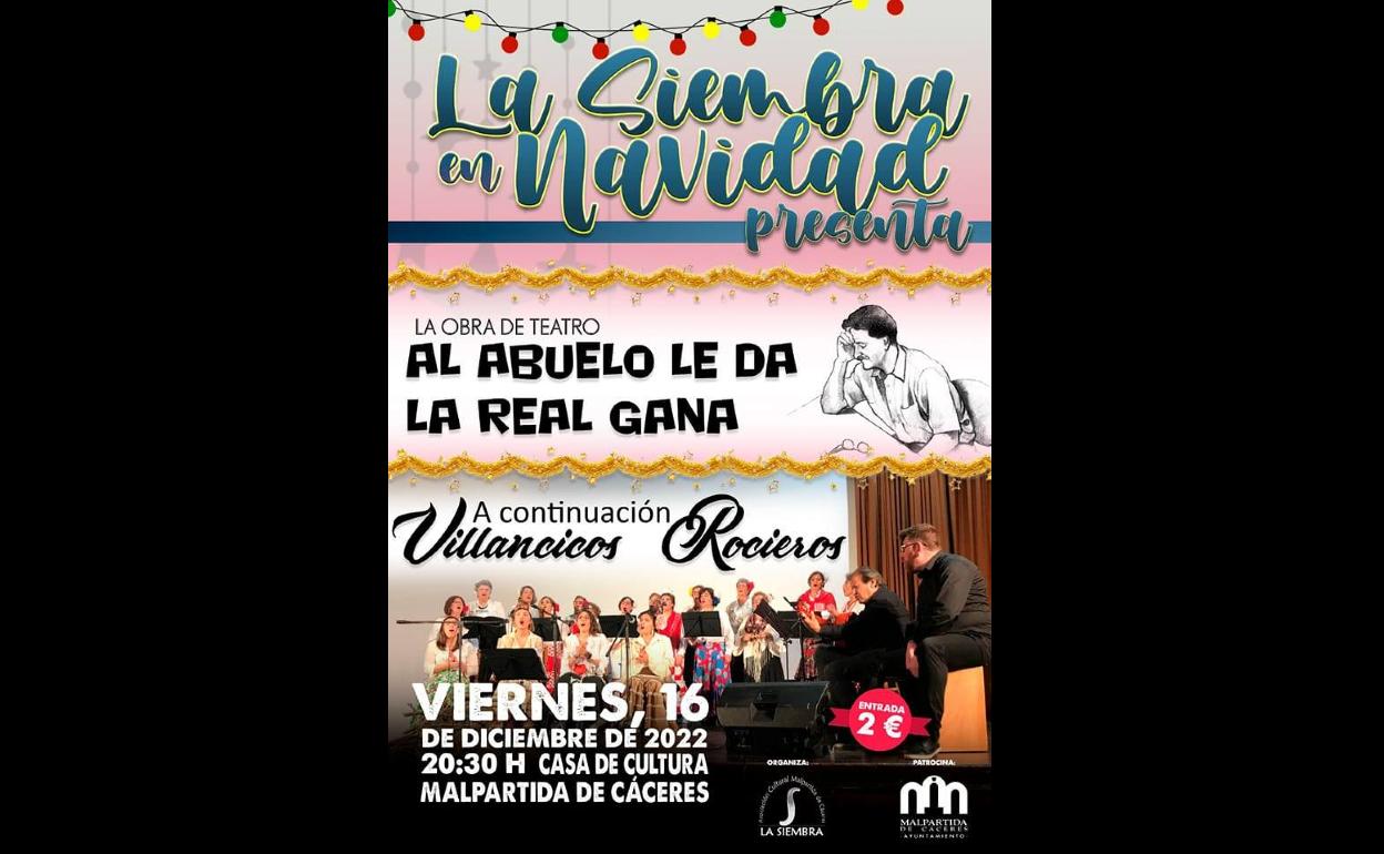 Noche de teatro y Villancicos con La Siembra