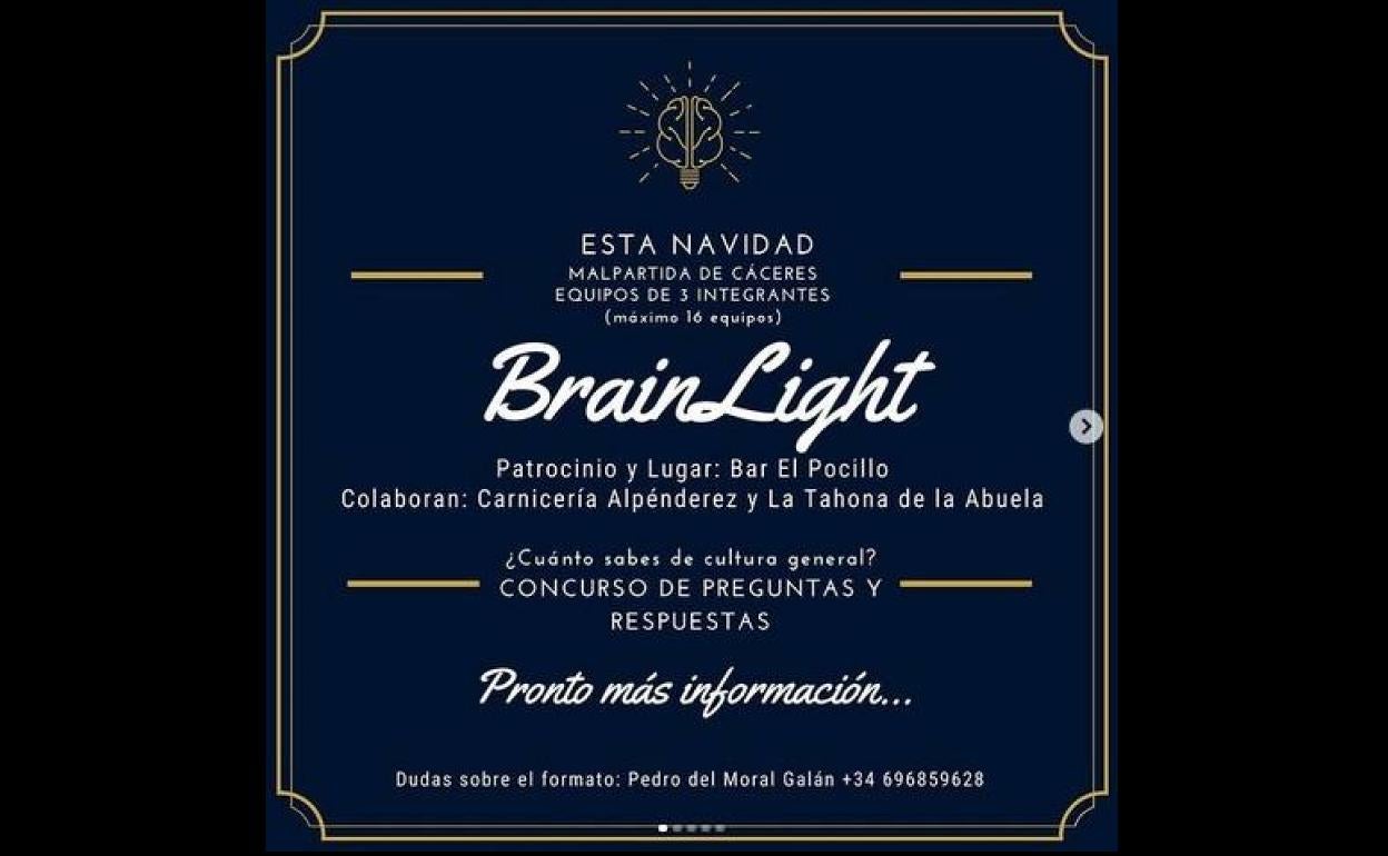 Llega a Malpartida de Cáceres BrainKight, un divertido concurso de preguntas y respuestas