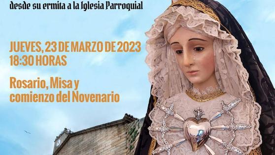 La Virgen de la Soledad se traslada un año más a la Iglesia Parroquial
