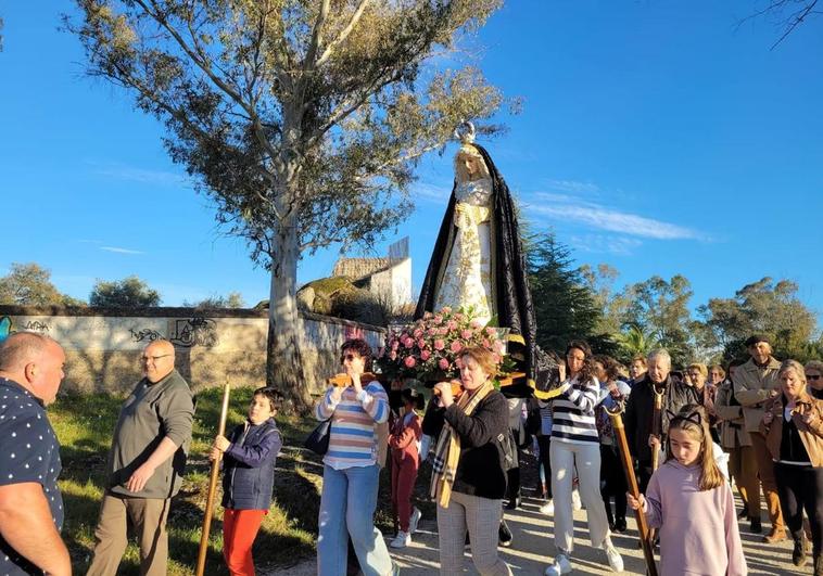 La llegada de la Virgen de la Soledad dio comienzo a la Semana Santa malpartideña