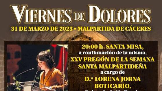 El Viernes de Dolores da comienzo a la Semana Santa malpartideña