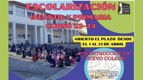 Abierto el plazo de matriculación para el CEIP Los Arcos