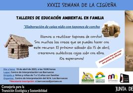 El Centro de Interpretación organiza un taller para elaborar cajas nido con tapones de corcho