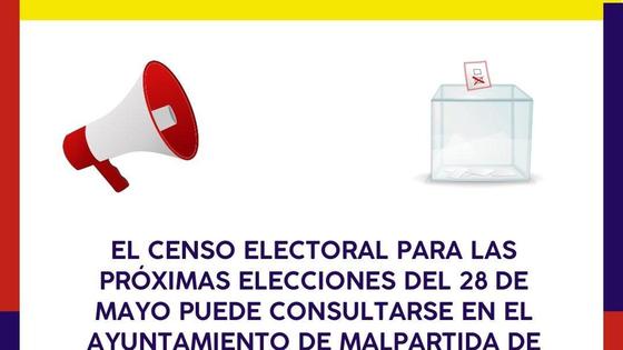 Consulta del censo electoral para las elecciones municipales del 28-M