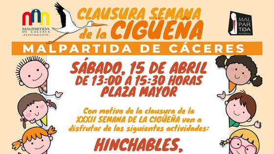 Varias actividades para los más pequeños para clausurar la Semana de la Cigüeña