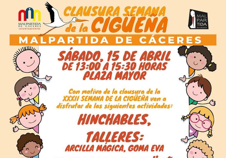 Varias actividades para los más pequeños para clausurar la Semana de la Cigüeña