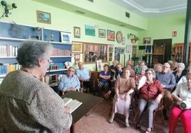 Una de las lecturas del 'Café Lector'.