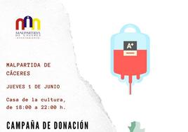 El Banco de Sangre realiza una colecta en Malpartida de Cáceres