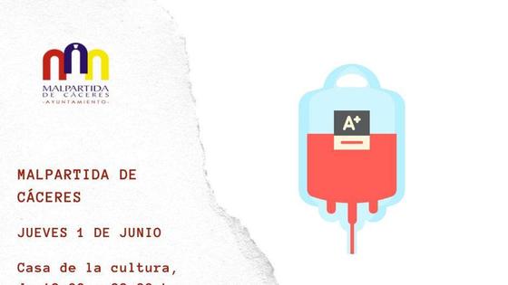 El Banco de Sangre realiza una colecta en Malpartida de Cáceres