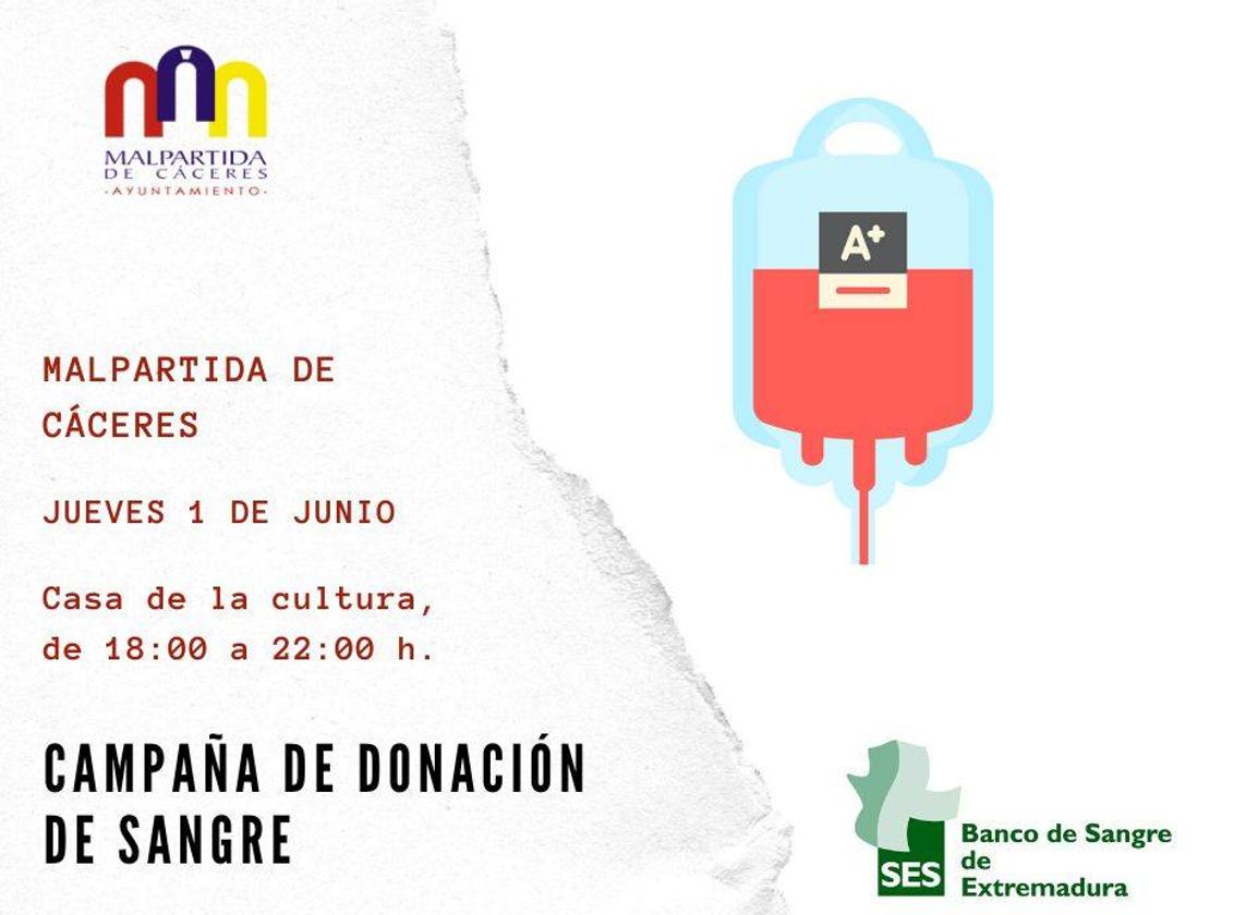 El Banco de Sangre realiza una colecta en Malpartida de Cáceres