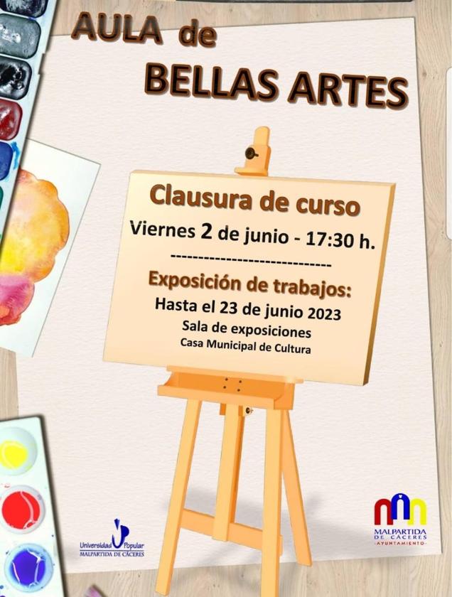 El Aula de Bellas Artes celebra la clausura del curso
