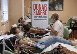 Donaciones de sangre. Imagen de archivo.