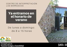 El Centro de Interpretación cambia al horario del verano