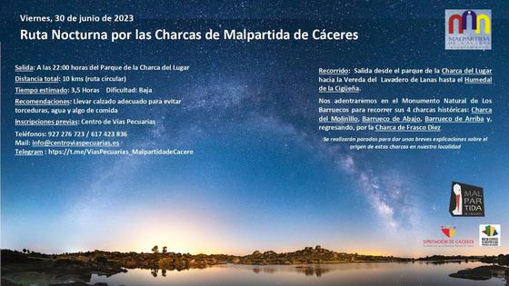 Ruta Nocturna por las Charcas de Malpartida de Cáceres