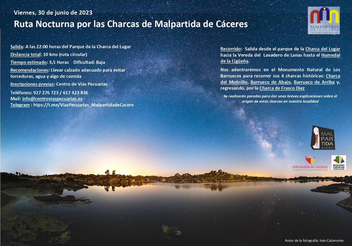 Ruta Nocturna por las Charcas de Malpartida de Cáceres