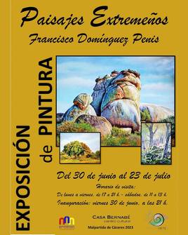 Francisco Domínguez Penis expone en Malpartida de Cáceres 'Paisajes Extremeños'