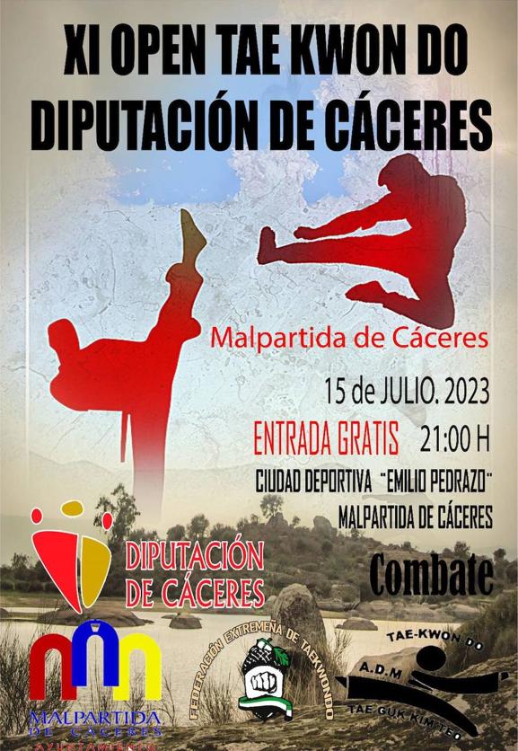 Malpartida acoge el XI Open Taekwondo Diputación de Cáceres