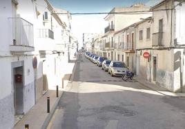 Calle Almírez antes del comienzo de las obras.