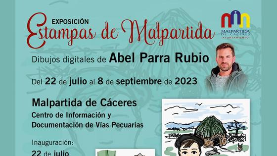 Abel Parra inaugura su exposición 'Estampas de Malpartida'