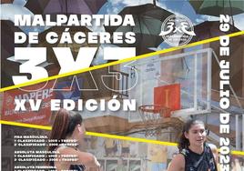 Unos 400 deportistas participarán en el 3x3 Baloncesto en la Calle de Malpartida de Cáceres