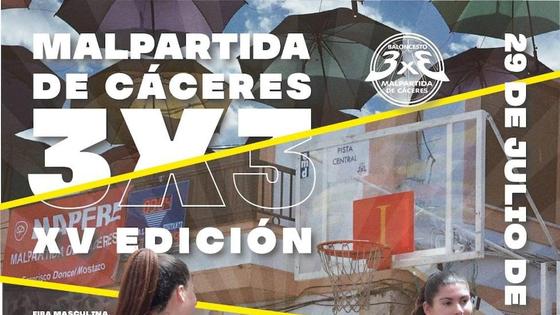 Unos 400 deportistas participarán en el 3x3 Baloncesto en la Calle de Malpartida de Cáceres