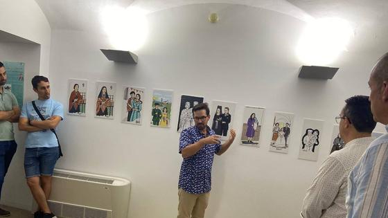 Inaugurada la exposición de arte digital 'Estampas de Malpartida', de Abel Parra
