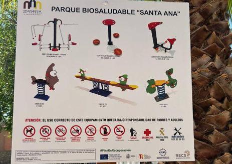 Imagen secundaria 1 - Parque biosaludable de Santa Ana.