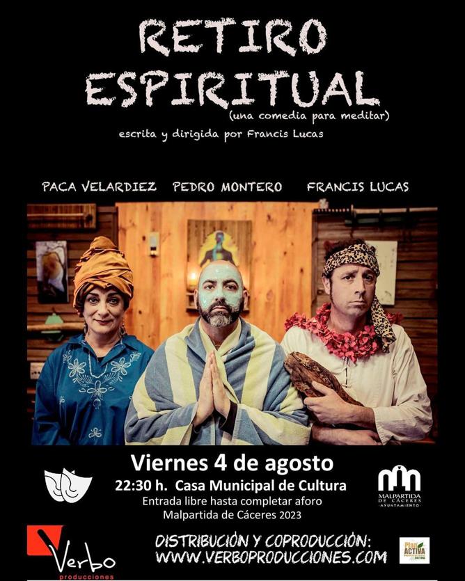 La Casa de la Cultura de Malpartida de Cáceres acogerá la obra 'Retiro espiritual'