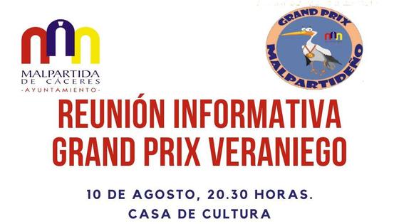 Reunión informativa para participar en el Grand Prix de Malpartida de Cáceres