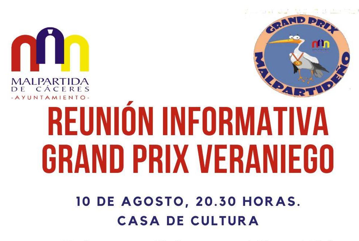 Reunión informativa para participar en el Grand Prix de Malpartida de Cáceres