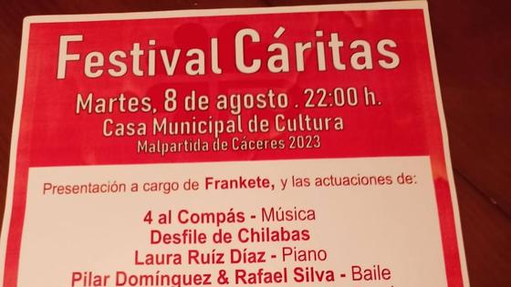 Cáritas Malpartida organiza un festival benéfico