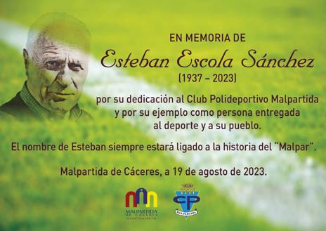 Imagen secundaria 1 - Malpartida homenajea a Esteban Escola durante el Trofeo Memorial &#039;Emiliano Pedrazo&#039;