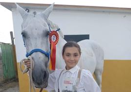 La malpartideña Rocía García, tercer puesto en el Campeonato de Doma Vaquera de Extremadura