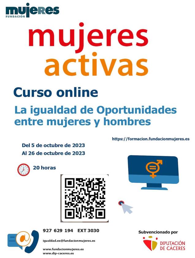 Curso online 'La igualdad de oportunidades entre mujeres y hombres'