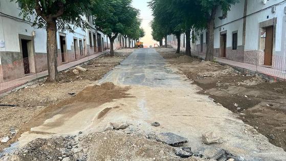 Avanzan las obras en la calle San Juan