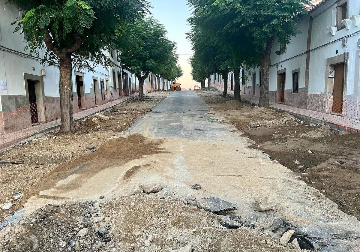 Avanzan las obras en la calle San Juan