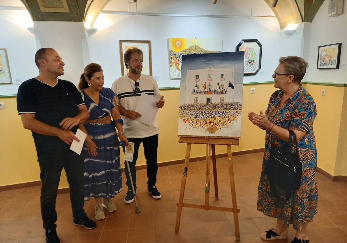 Imagen principal - Presentación de 'La pedida de la patatera' durante la inauguración de 'Utopías'.
