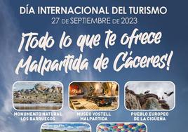 Malpartida se promociona en el Día del Turismo