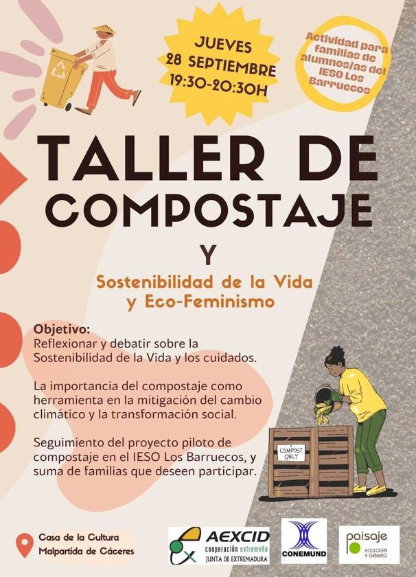 Taller de compostaje para las familias de los alumnos del instituto Los Barruecos