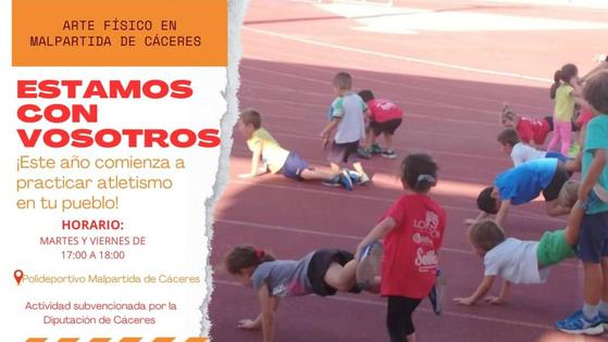 Arte físico lleva el atletismo a Malpartida de Cáceres