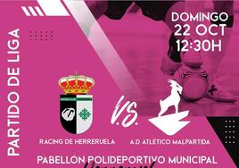 El AD Atlético Malpartida se desplaza para enfrentarse al Racing de Herreruela