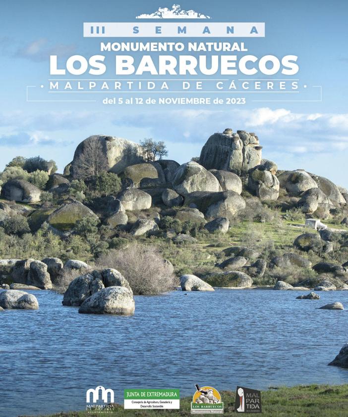 Malpartida de Cáceres celebra la III Semana del Monumento Natural Los Barruecos