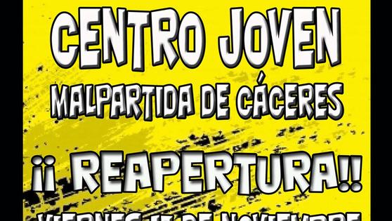 Reabre el Centro Joven de Malpartida de Cáceres