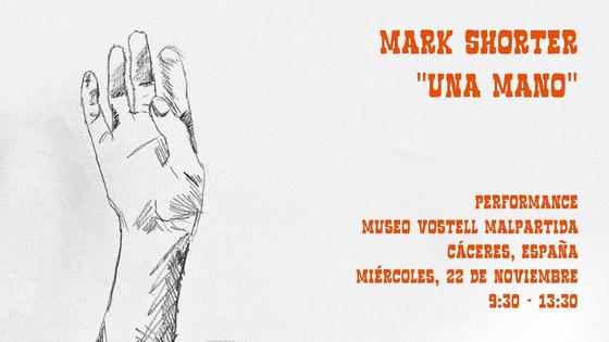 El australiano Mark Shorter llega al MVM con su performance 'Una mano'
