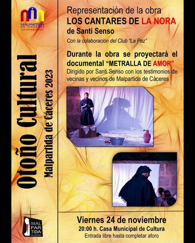 Santi Senso abre el Otoño Cultural de Malpartida de Cáceres