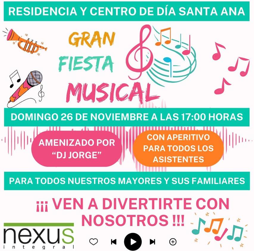 La Residencia y Centro de Día Santa Ana organiza una Gran Fiesta Musical