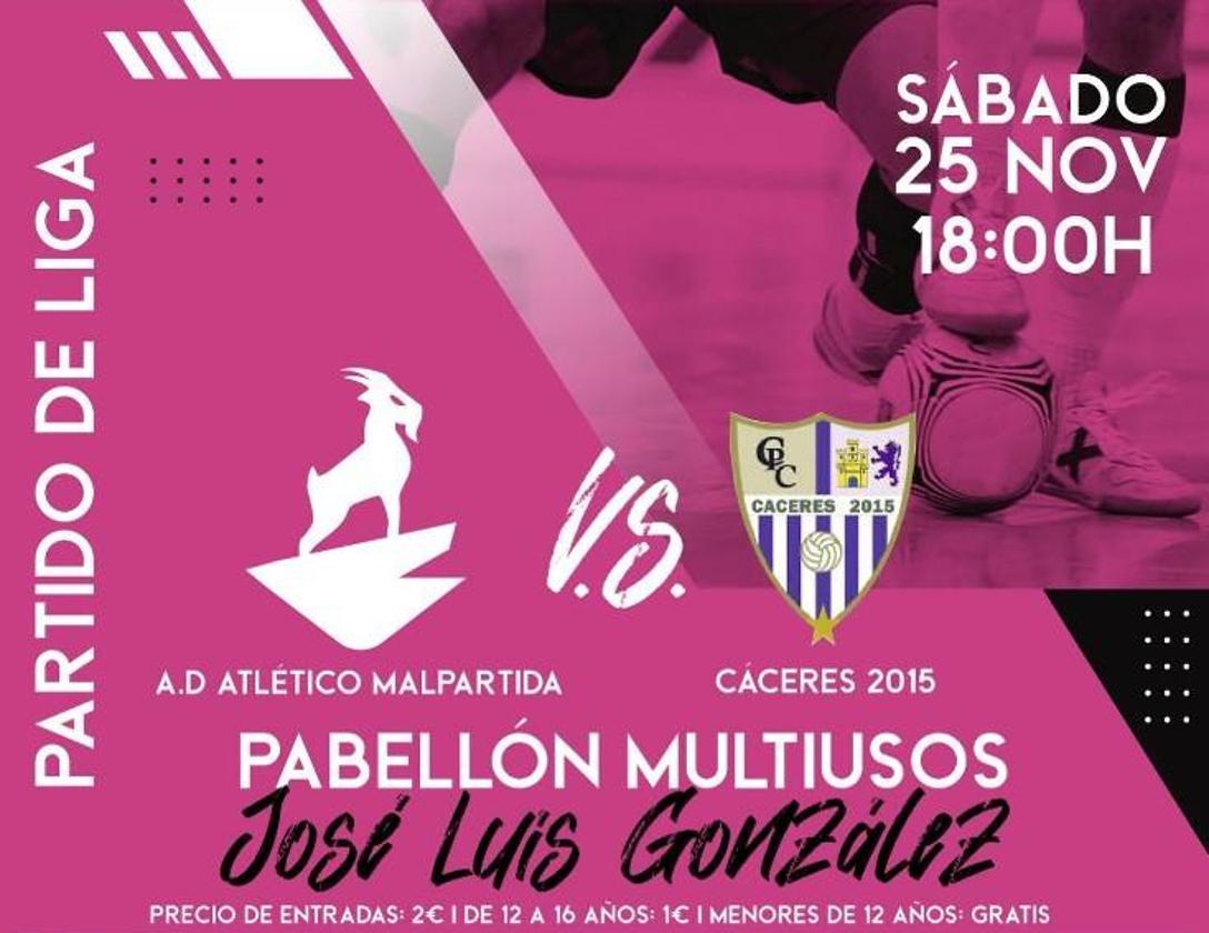 El AD Atlético Malpartida recibe al Cáceres 2015