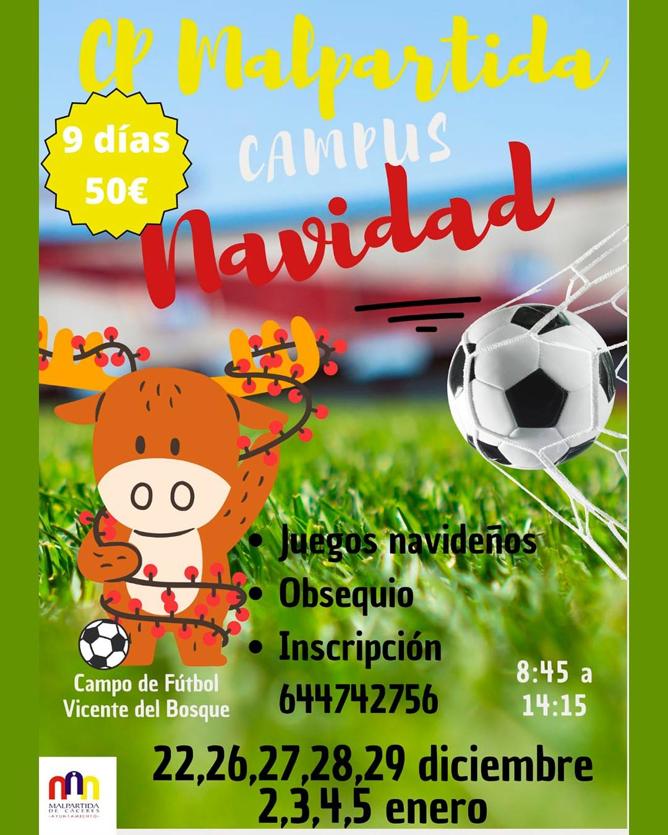 El CP Malpartida organiza un Campus Navideño
