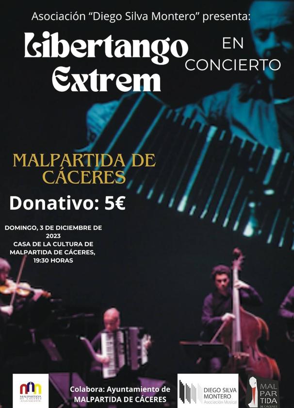 Libertango eXtreM lleva el tango a Malpartida de Cáceres